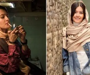 "پردیس احمدیه" با کلی ادا اصول شویِ قد بلند ندوس؛ اینی که پوشیدیُ ما قدیما پتو میدونستیم!