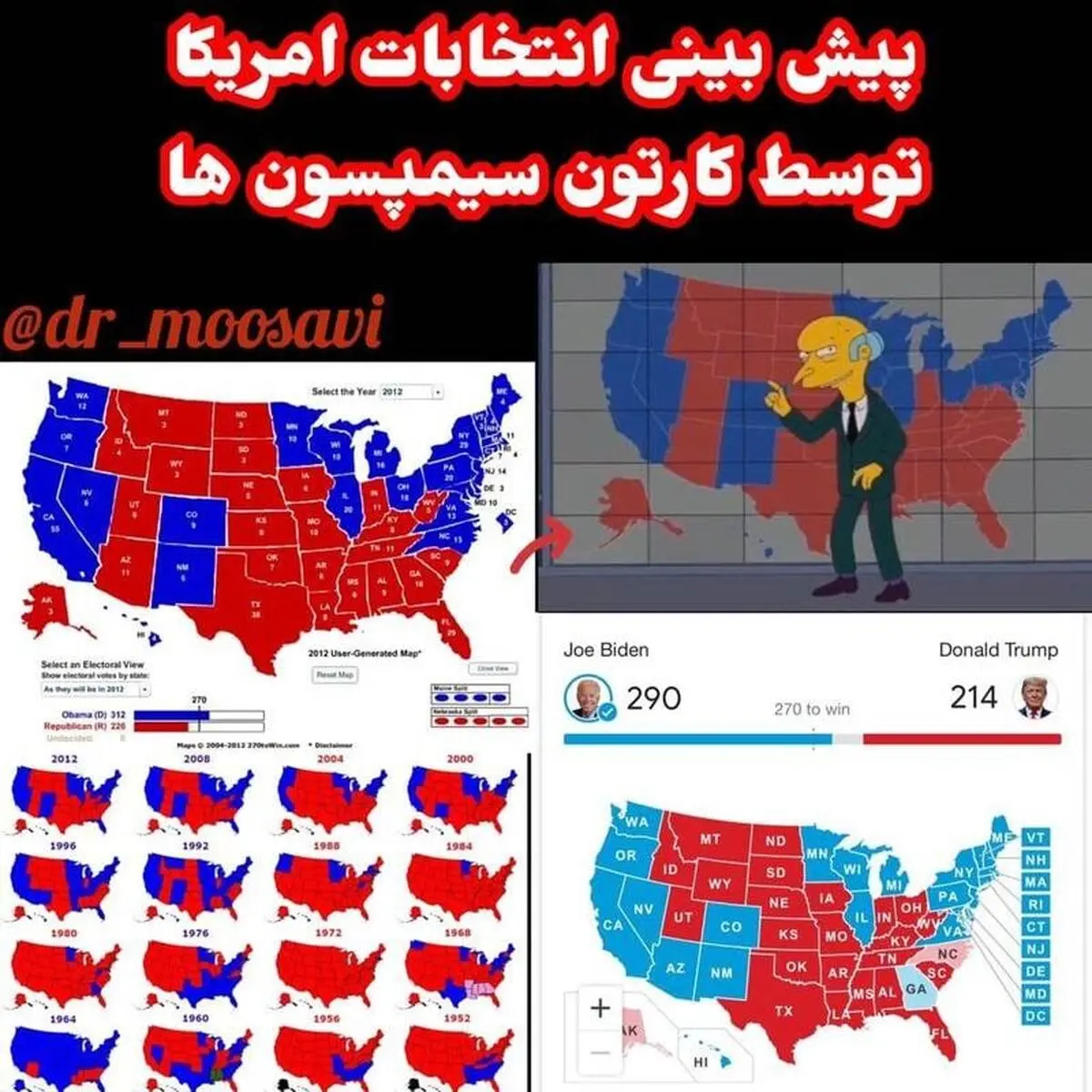 پیش بینی کارتون سیمپسون ها از انتخابات آمریکا؛ چرا پیشگویی‌ «سیمپسون ها» درست می شود؟