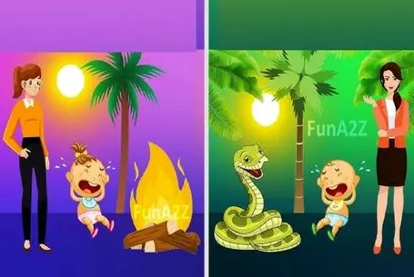 بازی فکری؛ اگه پوست و استخوانت از هوش قمیش میره بگو کدوم مادر  در حق بچه اجحاف میکنه