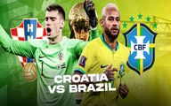 ترکیب رسمی کرواسی - برزیل امروز جمعه 17 آذر