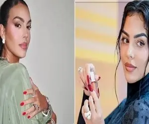 چطور مثل جورجینیا میکاپ کنیم؟ / رونالدو الکی عاشقش نشده بلده با آرایش چشاشو شهلا کنه