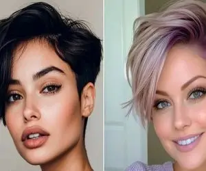 انواع مدل موی پیکسی کوتاه و بلند برای صورت های گرد و تپل یا کشیده و لاغر؛ ترند مدرن