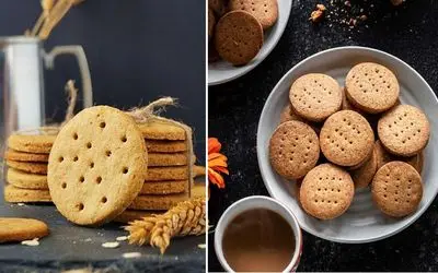 طرز تهیه بیسکوییت ساقه طلایی در خانه / میان وعده رژیمی و خوشمزه