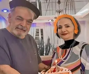 سکانس خندانه؛ حمید لولایی وسط دعوا پشت زنش قایم شد انگار بچه اس
