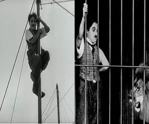 جادوی سینما؛ آقاهه اومد خودی نشون بده تو قفس شیر نر گیر کرد شلوارشو خیس کرد