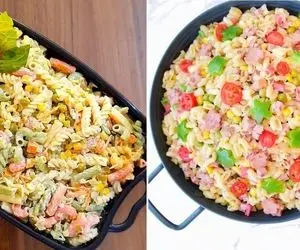 بهترین دستور برای تهیه سالاد ماکارونی / طعم خاص از یه پیش غذای خوشمزه رو تجربه کن