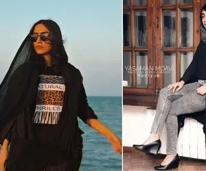 یاسمن معاوی بعد فیروزه چه دهه هشتادی میگرده اینستا؛ خانوم جا لباس یه پتو کشید و تمام!
