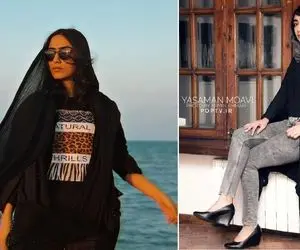 یاسمن معاوی بعد فیروزه چه دهه هشتادی میگرده اینستا؛ خانوم جا لباس یه پتو کشید و تمام!