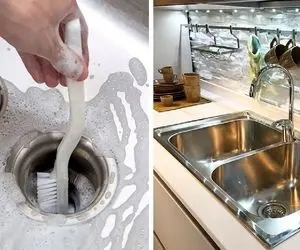 شستشوی سینک ظرفشویی استیل و چینی بدون ذره ای آسیب / خانوم مواظب دستات باش وایتکس بده