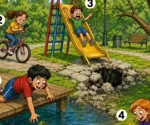 بازی فکری؛ تست هوش  به این میگن باهوشا بگن کدوم از بچه ها تو خطر؟