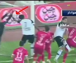 (ویدیو) گل دوم هوادار به پرسپولیس هند بود؟+ کارشناس داوری