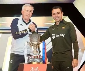 (عکس) دیدار کارلو آنچلوتی و ژاوی پیش از ال کلاسیکوی سوپر کاپ