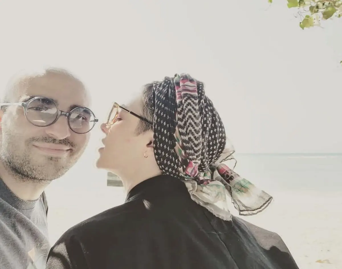 ویدا جوان و همسرش