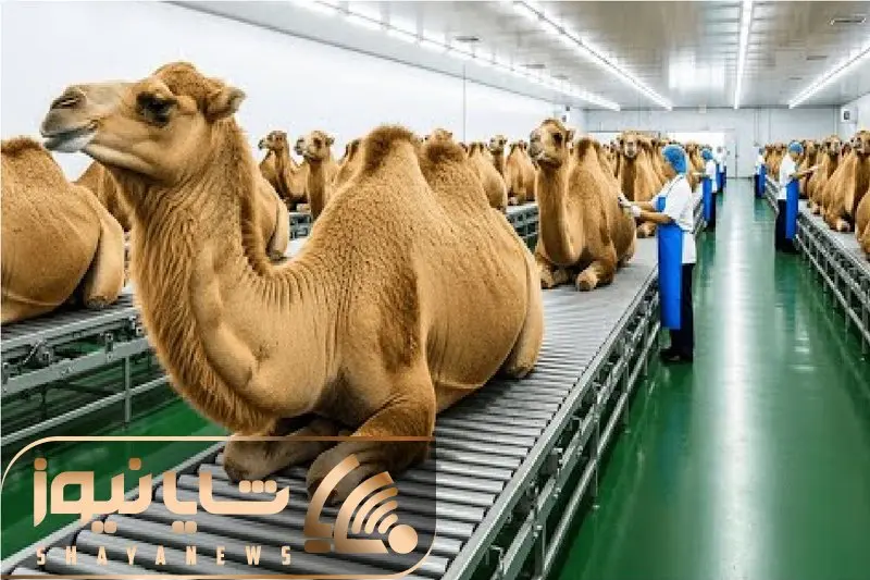 فرآوری شتر؛ شتر میچرخونن تو کارخونه شیره اش که کشیده شد بزنن زمین برای گوشتش