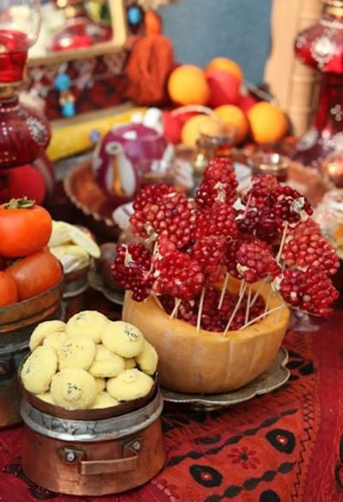 تزیین سفره شب یلدا