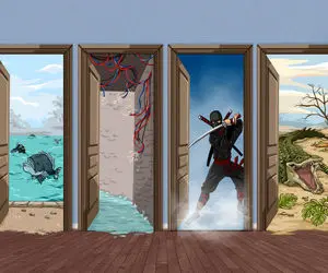 هوش تصویری؛ اگه خیال میکنی استاد نیوتون هستی بگو کدوم از این چهارتا اتاق از همه امن تره؟