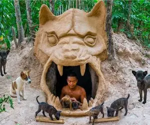 معماری خلاقانه؛ تو دل زمین خونه شاهانه ساختن برای سگاشون پول پارتی بگیرن