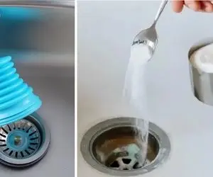 روش های موثر خانگی برای رفع گرفتگی ظرفشویی / بشمار سه لوله سینک رو باز کنید