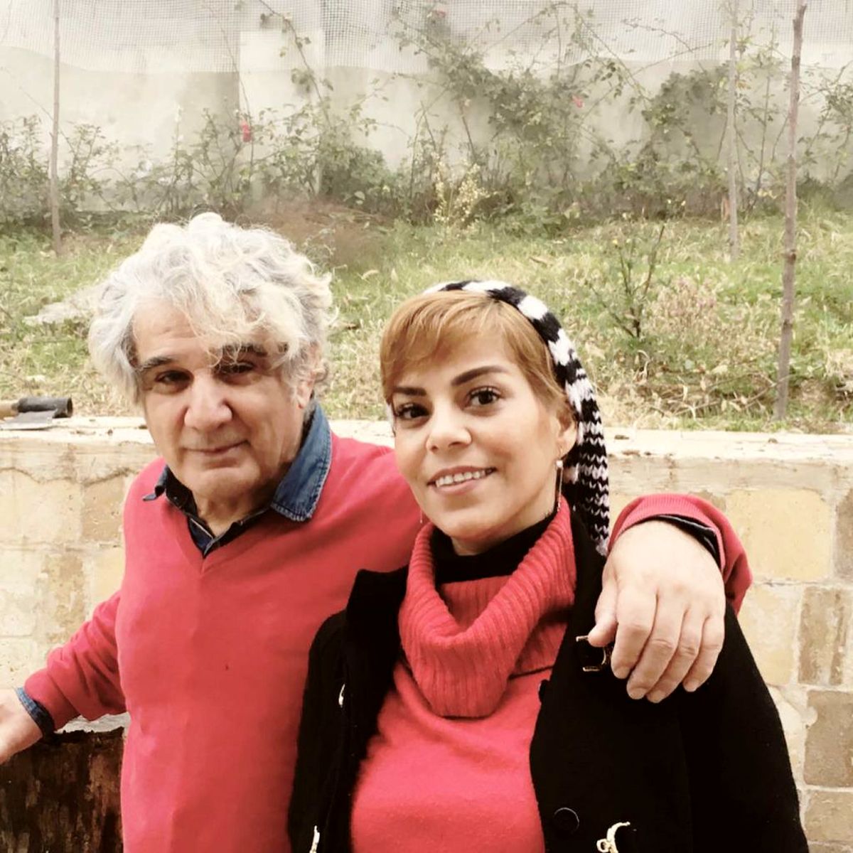 مهدی هاشمی و همسرش 