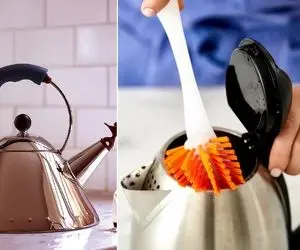 بشمار سه رسوبات کتری و سماور رو از بین ببر/ آینه میشه میتونی خودتو توش ببینی