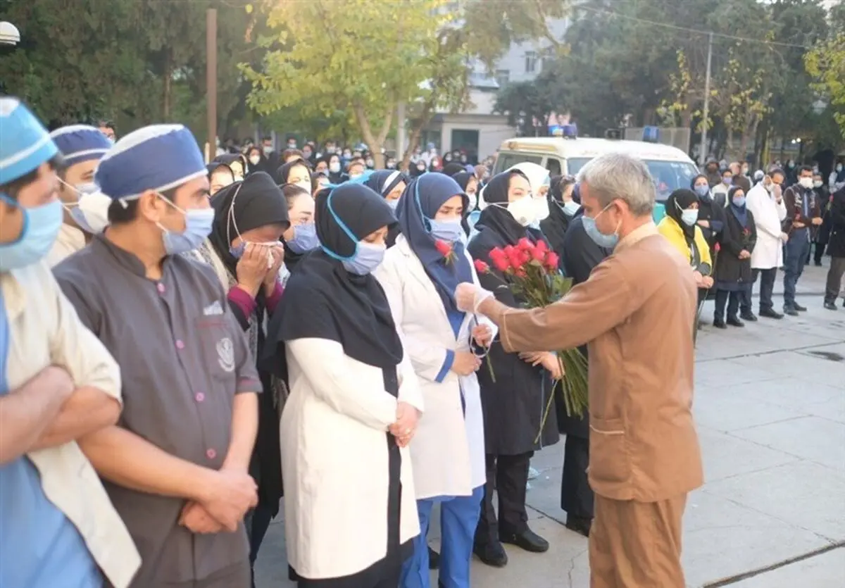 (عکس) محمد رضایی کمک بهیار مدافع سلامت و تازه داماد شهادت رسید