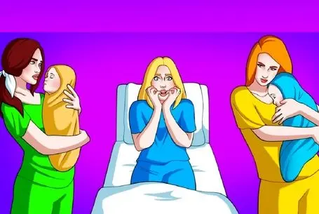 بازی فکری؛ افت کلاس داره نتونی بگی بچه خانم تازه زایمان کرده کدومه؟