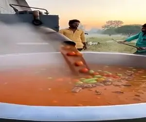 دامداری نوین؛ بزها رو بدون کز دادن با گوجه و سیب زمینی انداختن تنور یه دیگ آبگوشت شد