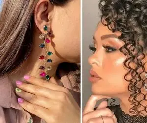 کدام مدل گوشواره برای کدام مدل مو خوبه ؟ / موی باز بسته فر کوتاه و بلند، خاص و زیبا