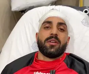 وضعیت پاکدل مهاجم پرسپولیس بعد از مصدومیت و انتقال به بیمارستان