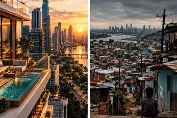 تصاویری از دو زندگی متفاوت محله های لوکس و فقیر 8 کشور معروف جهان؛ خدا واقعا جای حقه؟