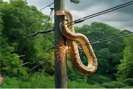 مستند حیات وحش؛ آناکوندا غول برای بلع طعمه پیچید دور تیر جِزش دراومد