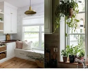 دیزاین جلو پنجره آشپزخانه/ ادعای خوش سلیقه بودن داری اینم امتحان کن بیشتر کلاس بزاری