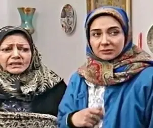 کتایون ریاحی در جشن تولد 22 سالگی در آغوش حمیده خیرآبادی آرایش کرده