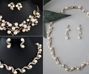 دنیایی از ست‌های مرواریدی گردنبند و گوشواره / اینا میتونن یک زن معمولی رو ملکه کنن