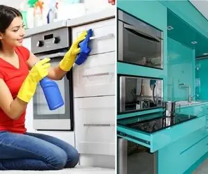 ترفندای کوزه گری واسه تمیز کردن کابینت؛ آنَن فانن برق بنداز و لکه هاش رو محو کن!