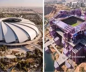 اقدام جاه طلبانه عربستان و ساخت با قدرت زیباترین استادیوم ها برای جام جهانی 2034