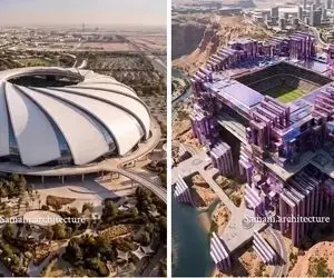 اقدام جاه طلبانه عربستان و ساخت با قدرت زیباترین استادیوم ها برای جام جهانی 2034