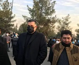 حضور علی دایی در مراسم خاکسپاری علی انصاریان