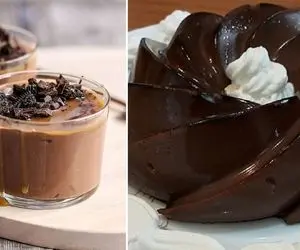 طرز تهیه دسر شکلاتی سریع و فوری / خوشمزه ترین دسر که سه سوته آماده میشه