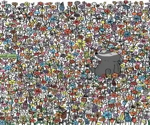 بازی فکری؛ دیدت از عقابم تیز تره بتونی 5 تا پروانه رو بین یه دشت گل رنگارنگ پیدا کنی