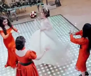 ساقدوشا عروس و داماد رو با ورودشون ترکوندن! +فیلم