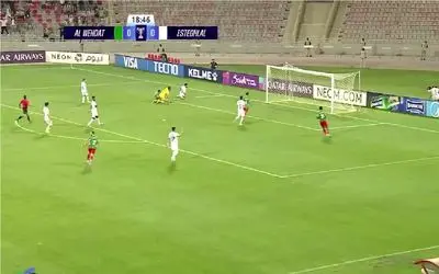 گل اول الوحدات به استقلال توسط نبهان دقیقه ۱۹ + ویدیو