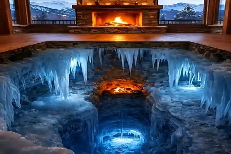 معماری خلاقانه؛ زیر زمین رو کندن غار یخ درست کردن روش شیشه گذاشتن محشره