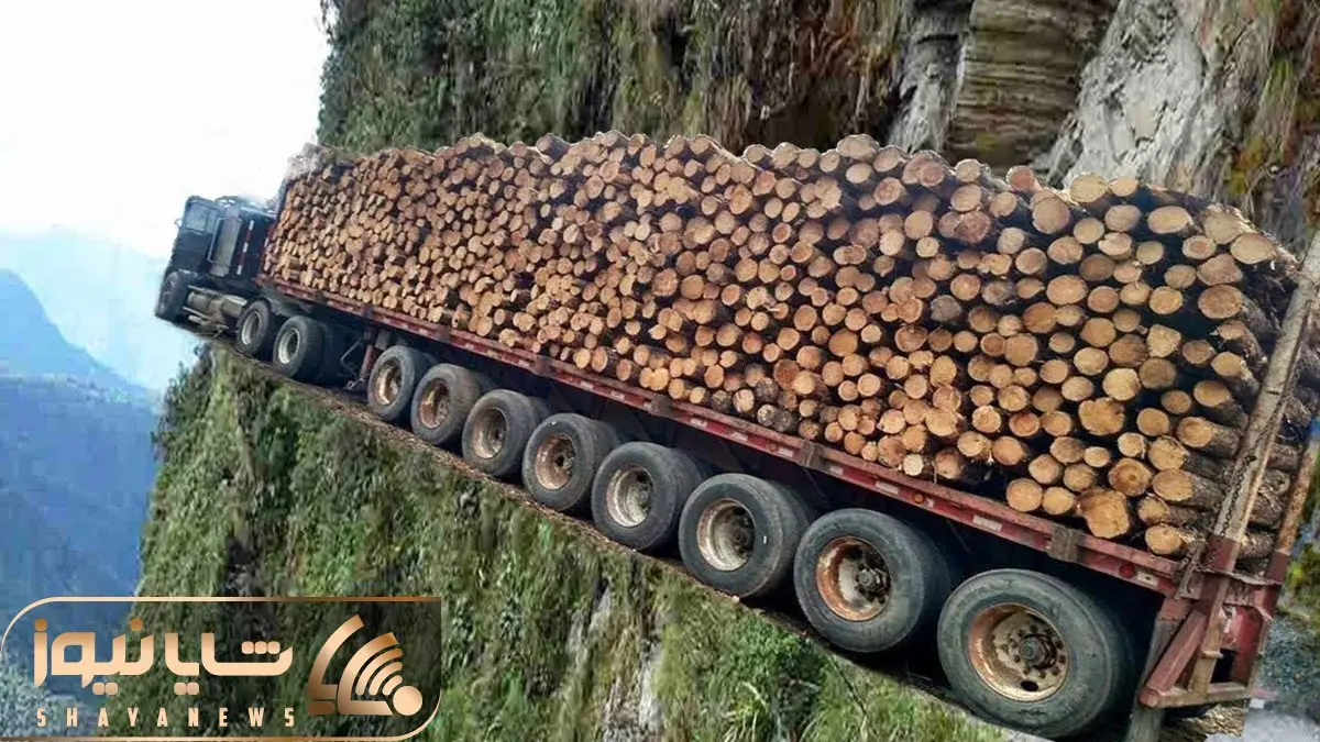 جا به جایی های جانکاه؛ کامیون رو تا خرخره بار زدن عین الاکلنگ جلوش بالاس پشتش رو زمین