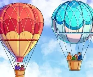 بازی فکری؛ اگه 100 هیچ تو هوش جلویی بگو کدوم از خانواده ها تو بالن سقوط میکنن