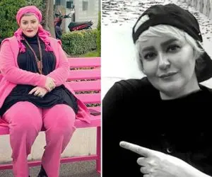 لباس جذب و جیغ "خانم بازیگر" با این اندام توپُر و باورنکردنی؛ آرایش کیلویی چی میگه!