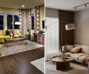 خونت کوچیکه و مثل کف دست بازه؟ / ناراحتی نکن با این سبک چیدمان پلان باز تفکیک میشه