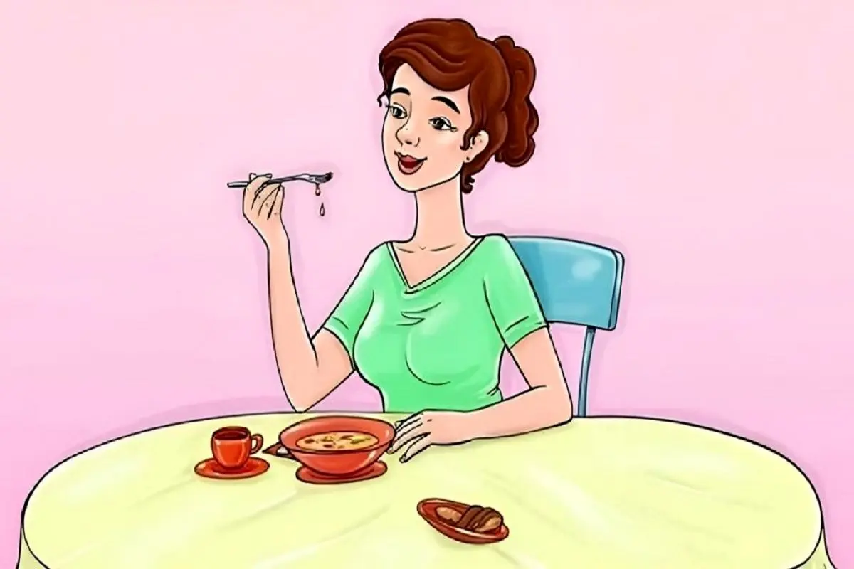 اشتباه-تصویری-زن-در-حال-ناهار-خوردن-1024x576