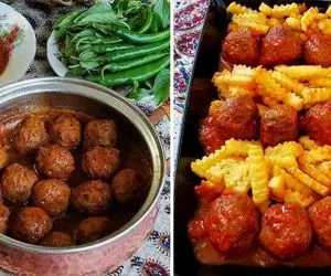 طرز تهیه خوراک کوفته ریزه / این غذای خوشمزه رو با کته آماده کن که حرف نداره