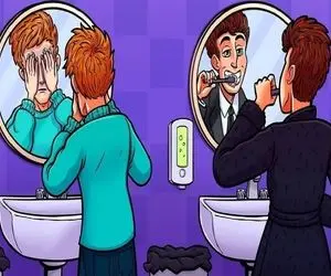 بازی فکری؛ تصویر دوتا اشتباه داره اولی رو میفهمی دومیو عمرا چون فقط 2درصد دنیا میدونن